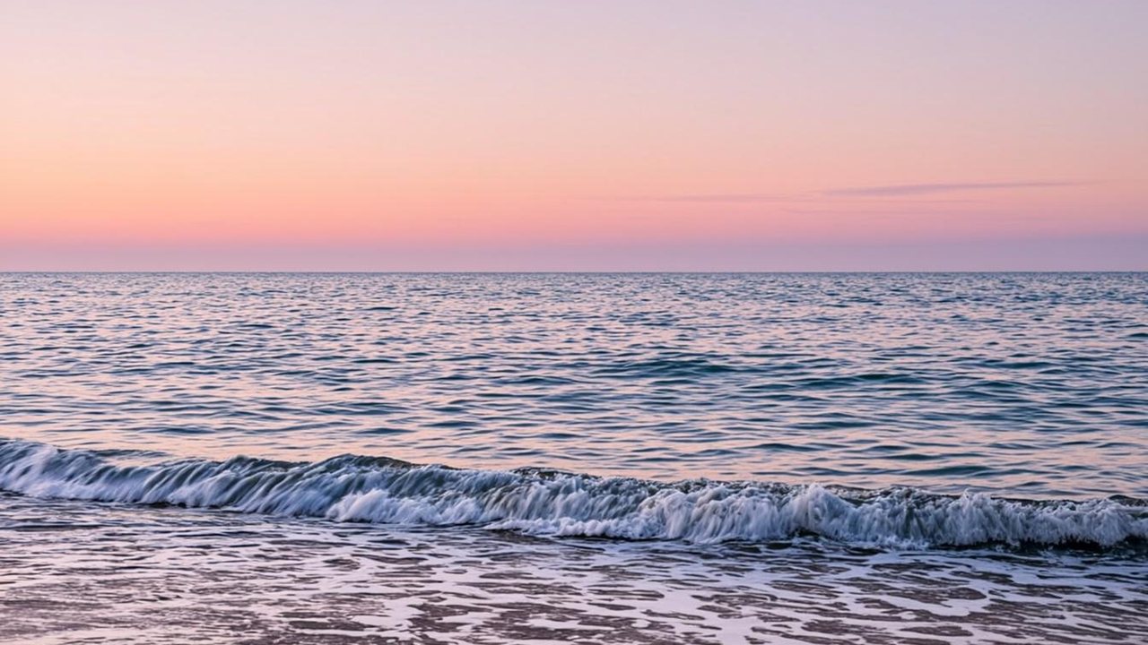 Pastel Horizon — Minimal wallpaper, click to zoom